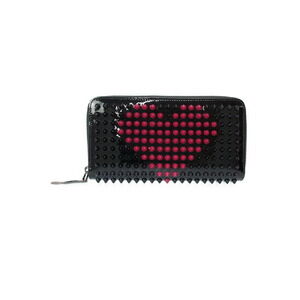 Christian Louboutin Heart Panettone Studded Zip Around Long Wallet